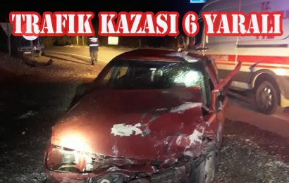 Göynük Kavşağında Trafik Kazası 6 Yaralı